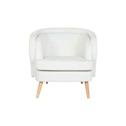 Sitz DKD Home Decor Weiß natürlich Holz 91 x 80 x 78 cm