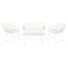 Muebles de Jardín DKD Home Decor Blanco 124 x 74 x 84 cm (4 Piezas)