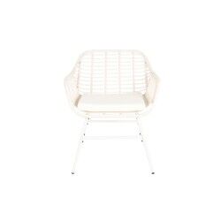 Garden furniture DKD Home Decor White 124 x 74 x 84 cm (4 Pieces)