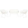 Muebles de Jardín DKD Home Decor Blanco 124 x 74 x 84 cm (4 Piezas)