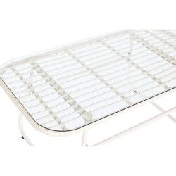 Garden furniture DKD Home Decor White 124 x 74 x 84 cm (4 Pieces)