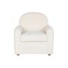 Armchair DKD Home Decor White Polyester Wood 79 x 72 x 86 cm