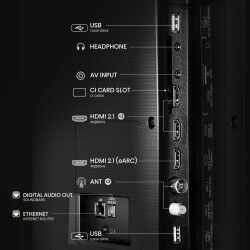 TV intelligente Hisense 65E77NQ      65 4K Ultra HD 65" LED D-LED QLED