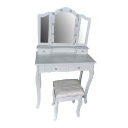 Toeletta Versa Bianco Legno MDF 40 x 139 x 80 cm