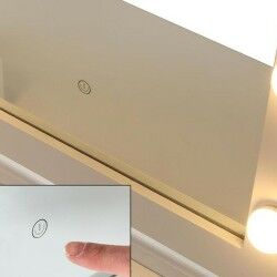 Coiffeuse Versa Blanc Bois MDF 40 x 139 x 80 cm
