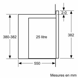 Microondas BOSCH Preto 900 W 25 L