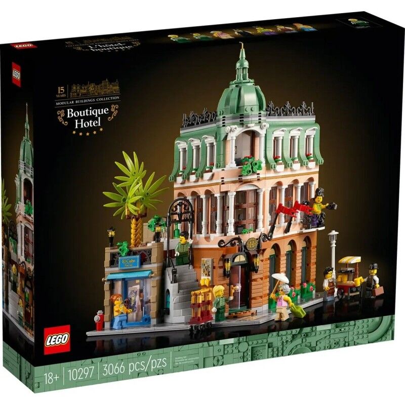 Set de construction Lego Icons 10297 Boutique Hotel Noir 3066 Pièces