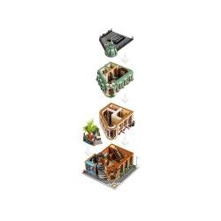 Set de construction Lego Icons 10297 Boutique Hotel Noir 3066 Pièces