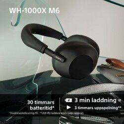 Auriculares Bluetooth Sony WH1000XM6L.CE7 Azul Negro Midnight Blue