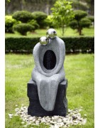 Statue, sculture, fontane, muri d'acqua