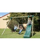 Pórtico y parque infantil